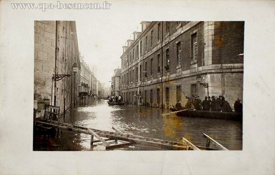 Besançon - La rue de la République - 20-21 Janvier 1910
